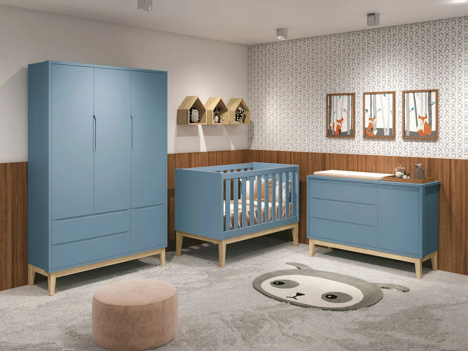 QUARTO ROMA AZUL 3PT FUTURISTA