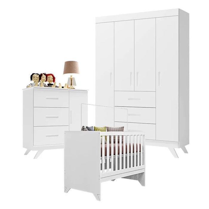 QUARTO BERLIM BRANCO FUTURISTA