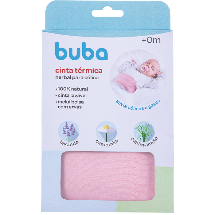 CINTA TÉRMICA P/CÓLICA PARA BEBÊ ROSA BUBA FUTURISTA