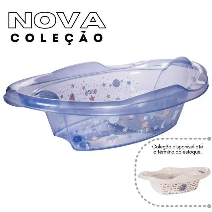 BANHEIRA FLORAL/BICHINHOS 21L PLASUTIL FUTURISTA