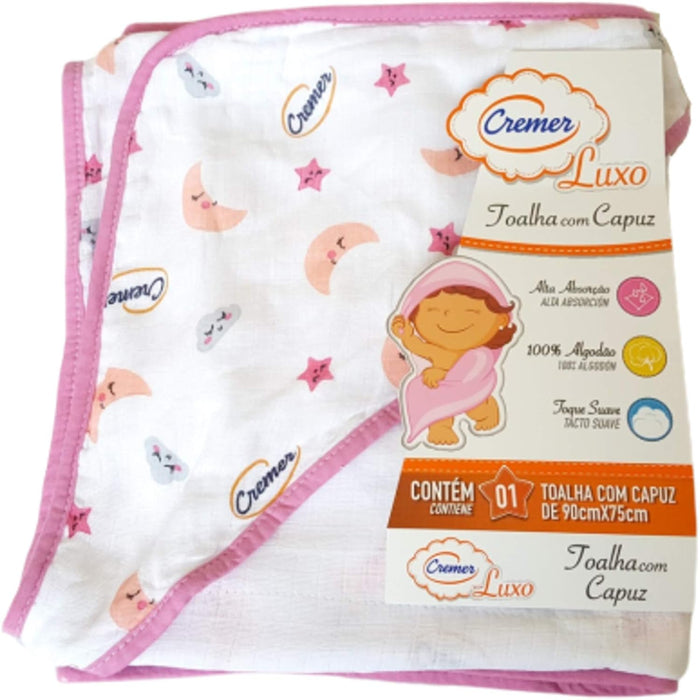 TOALHA DE CAPUZ – TAMANHO 90X75CM CREMER FUTURISTA