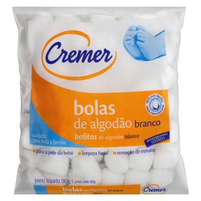 ALGODAO 649321 BOLAS BRANCAS 95G CREMER