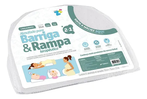 Almofada Barriga e Rampa Confortável - Futurista Baby