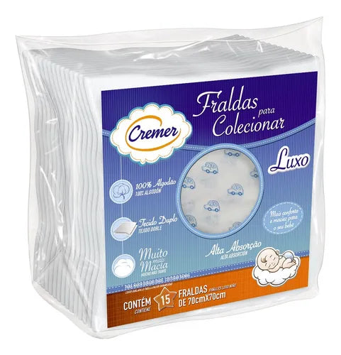 Fralda Cremer Luxo Masc 70x70 Conforto - Imagem 3