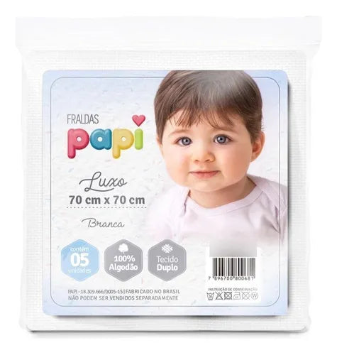 Fralda Luxo 70cm 5un - Futurista Baby - Imagem 2
