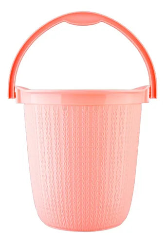 Balde Rosa 8L Trama Baby - Futurista Baby