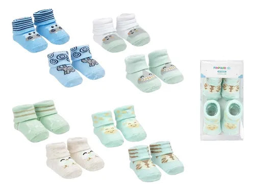 Kit Meia Bebê Confortável 2 Pares - Futurista Baby