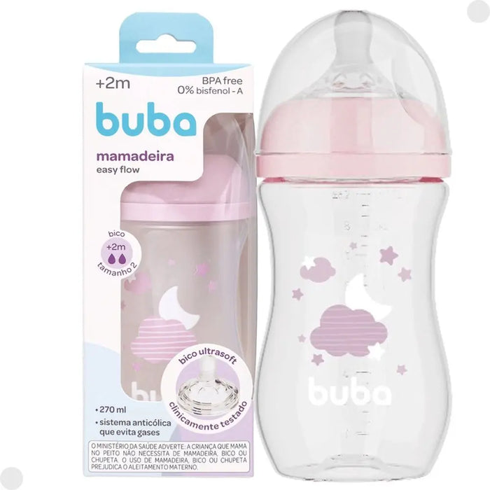 MAMADEIRA EASY FLOW NUVEM FUTURISTA ROSA 270ML