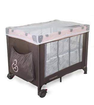 Berço Affetto Cappuccino Rosa, Seguro e Confortável - Futurista Baby