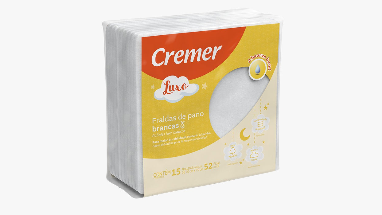 FRALDA CREMER LUXO (15UN)