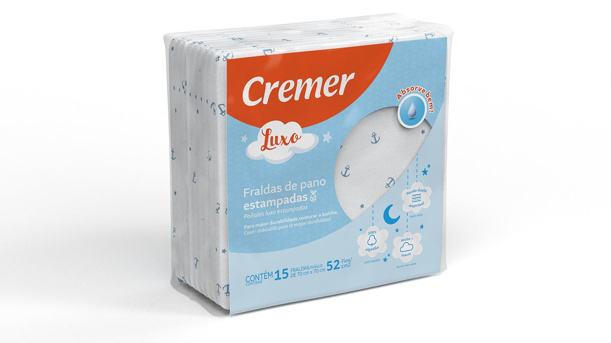 FRALDA CREMER LUXO (15UN)